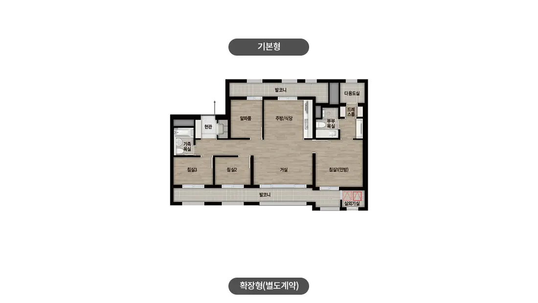 84a타입 비확장형 도면