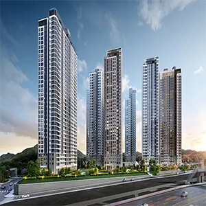 아산탕정자이 아파트일러스트